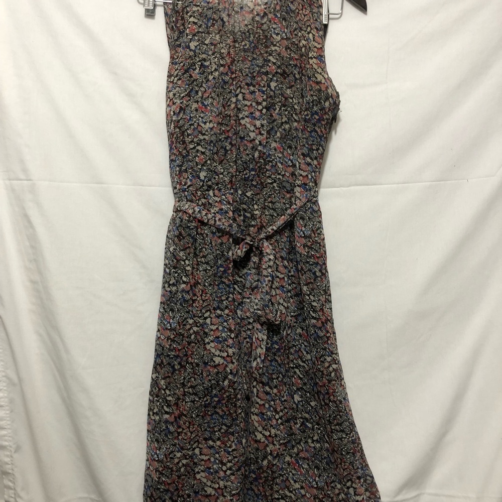 Jacob Brown and Gold Sleeveless Sheath Dress